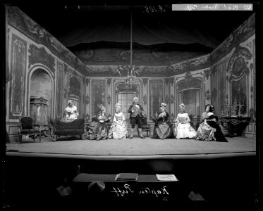 Kapten Puff, Dramatiska teatern 1900. Föreställningsbild - SMV - DrT099
