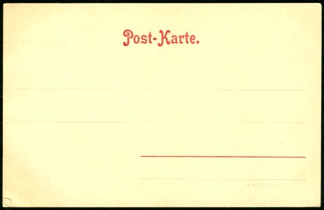 Karl F. Wunder PC 0001 Gruß aus Hannover. Neues Rathaus. Adressseite