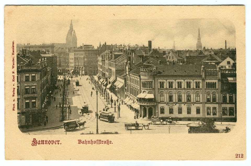 Karl F. Wunder PC 0212 Hannover. Bahnhofstraße
