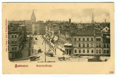 Karl F. Wunder PC 0212 Hannover. Bahnhofstraße