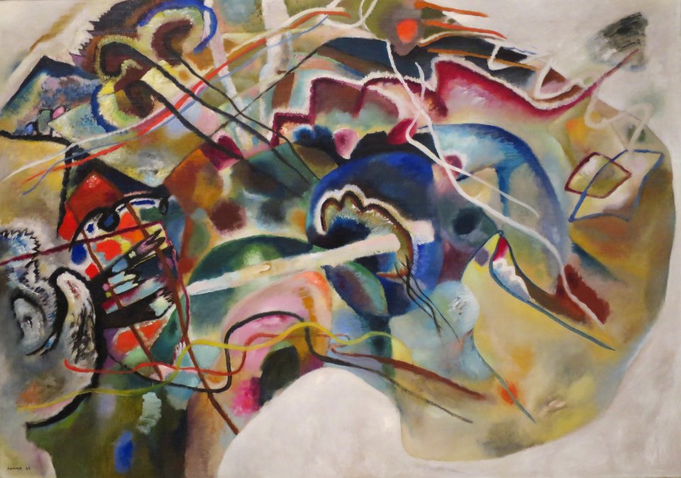 Painting with White Border by Vasily Kandinsky, May 1913