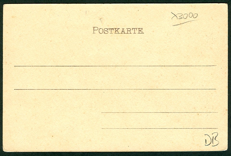 Karl F. Wunder PC 0325 Hannover Höhere Töchterschule. Adressseite