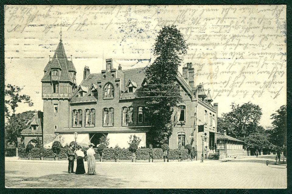 Karl F. Wunder PC 0101 Hannover. Städt. Waldwirtschaft Pferdeturm. Inh. Eduard Bock. Bildseite