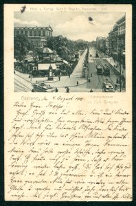 Karl F. Wunder PC 0516 Hannover. Georgstraße mit Café Kröpcke. Hochkant, Bildseite
