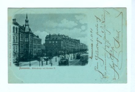Karl F. Wunder PC 0217 Hannover, Göthestraße mit Lyzeum II