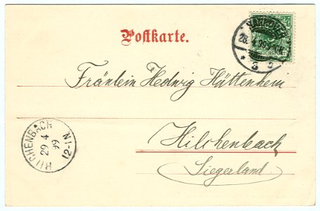 Karl F. Wunder PC 0530 Hannover. Schwesternhaus und Heilige=Geist=Stift. Back Side
