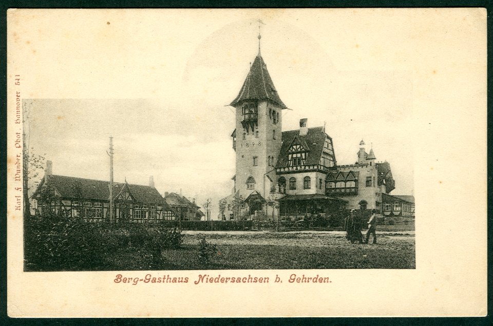 Karl F. Wunder PC 0541 Berg-Gasthaus Niedersachsen bei Gehrden Bildseite