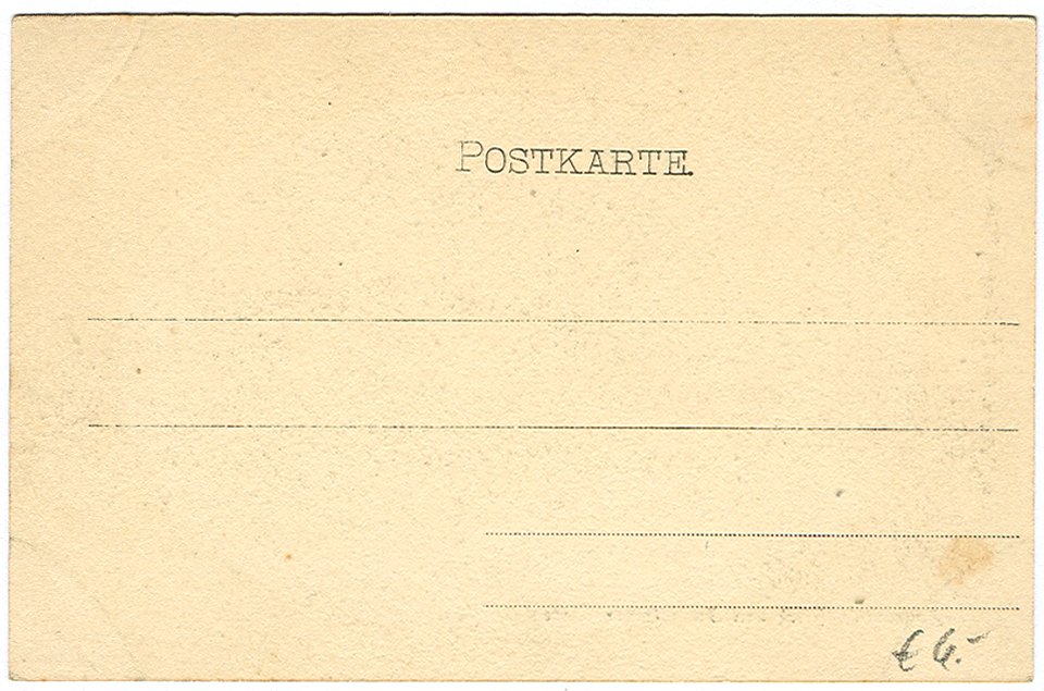Karl F. Wunder PC 0283 Hanebuth's Block und Zoologischer Garten. Back Side
