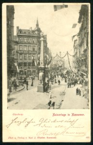 Karl F. Wunder PC 0557 Kaisertage in Hannover. Osterstraße Bildseite