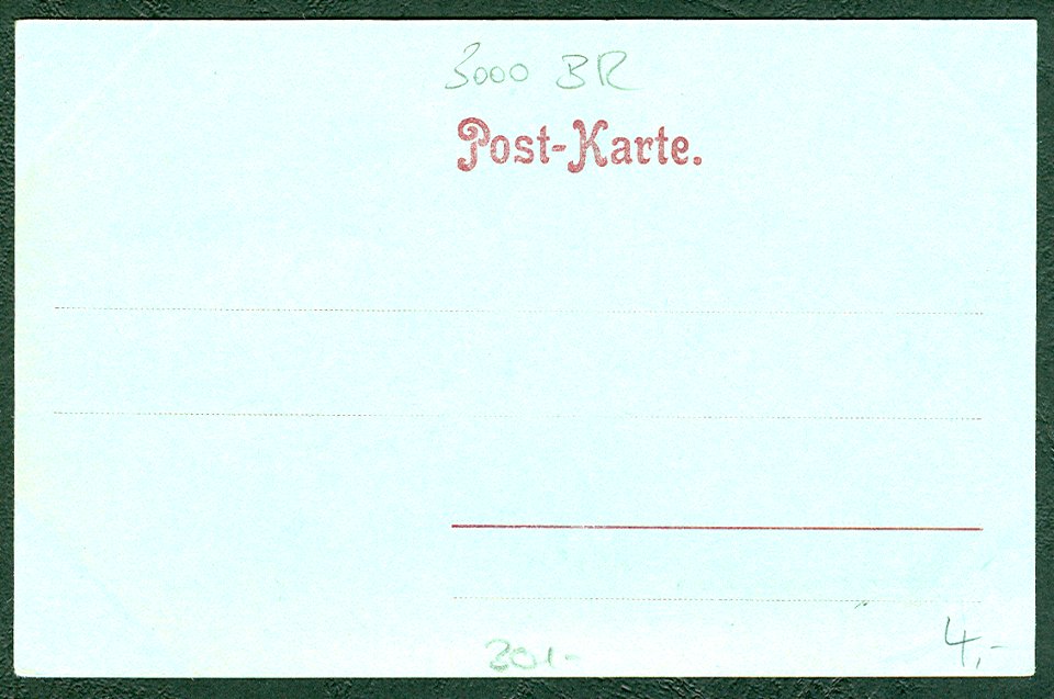 Karl F. Wunder PC 0374 Hannover, Schloß in Herrenhausen. Mondscheinkarte Adressseite