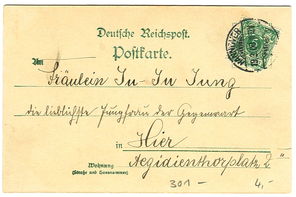Karl F. Wunder PC 0565 Nicolai=Kapelle. Back Side