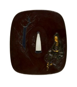 Kano Natsuo - Tsuba with the Bodhisattva Kannon - Walters 51218 - Back