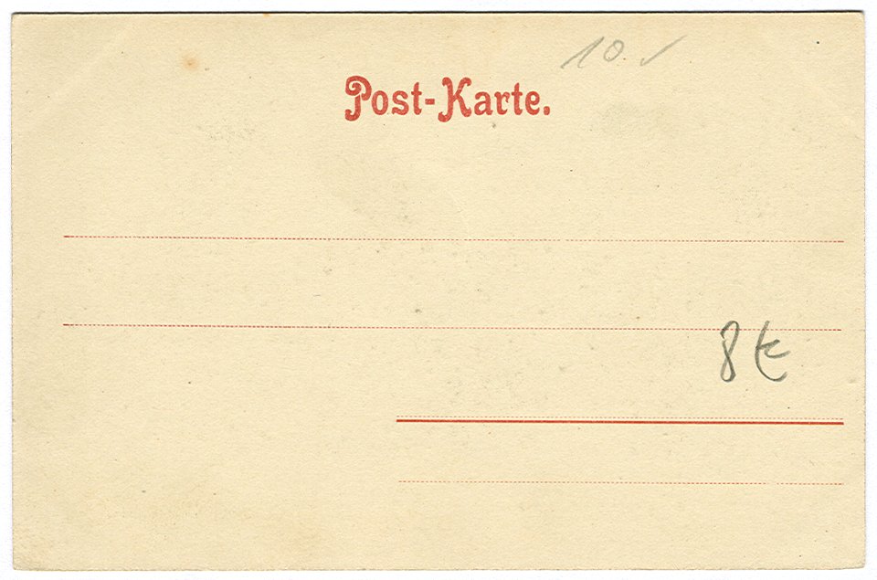 Karl F. Wunder PC 0516 Hannover. Georgstraße mit Café Kröpcke. Back Side