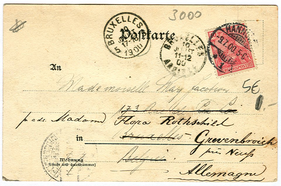 Karl F. Wunder PC 0599 Herrenhausen. Am Goldfischteich. Back Side