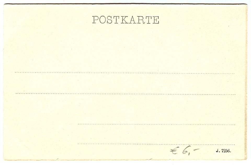 Karl F. Wunder PC 0835 Hannover. Die Eilenriede. Beim Steuerndieb. Back Side