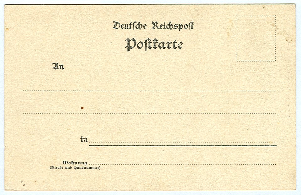 Karl F. Wunder PC 0694 Hannover. Justizpalast. Back Side