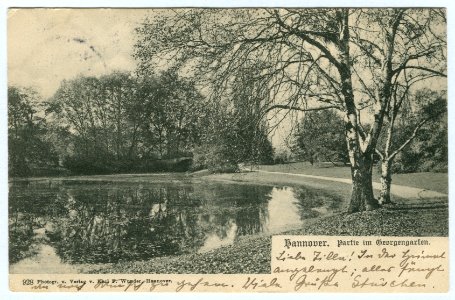 Karl F. Wunder PC 0928 Hannover. Partie im Georgengarten
