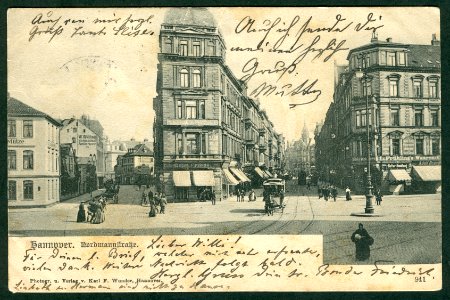 Karl F. Wunder PC 0941 Hannover. Nordmannstraße. Bildseite
