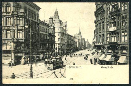 Karl F. Wunder PC 0981 Hannover. Georgstraße. Bildseite