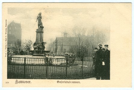 Karl F. Wunder PC 0569 Hannover. Goseriedebrunnen