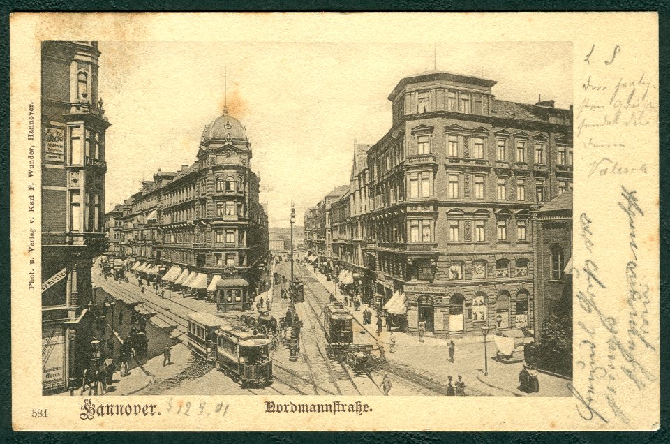 Karl F. Wunder PC 0584 Hannover. Nordmannstraße. Bildseite