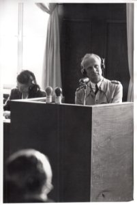 Karl Wolff, prosecution witness in the Pohl Trial