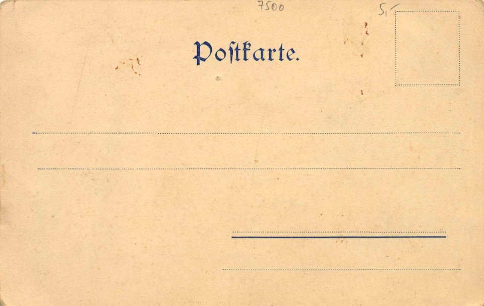 Karlsruhe, Baden-Württemberg - Stadtgartensee und Festhalle (back) (Zeno Ansichtskarten)