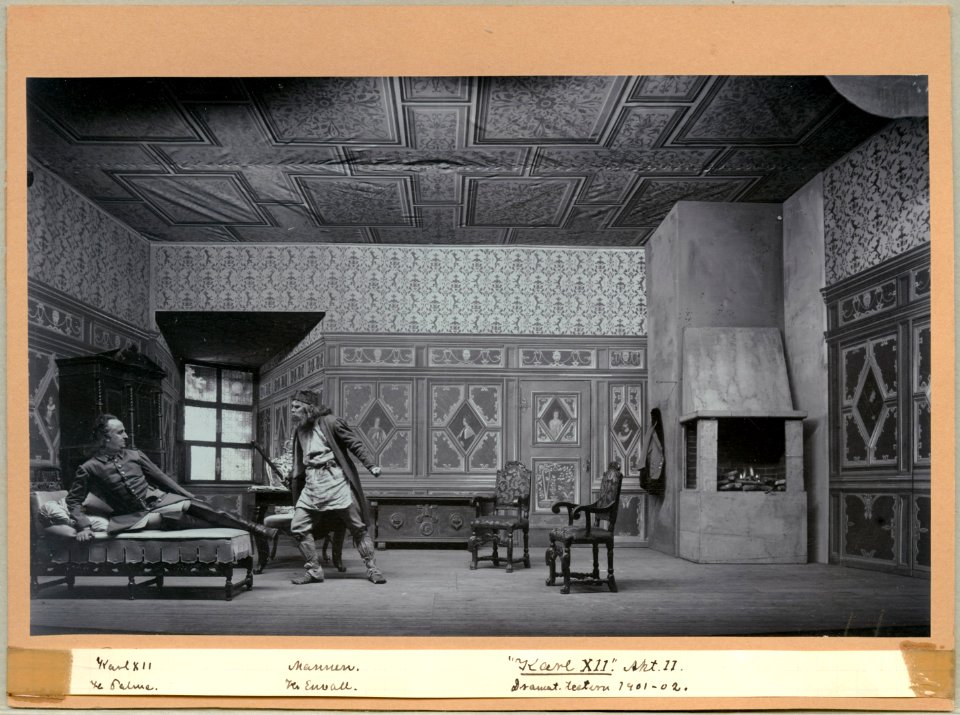 Karl XII, Dramatiska teatern 1902. Föreställningsbild - SMV - H13 028
