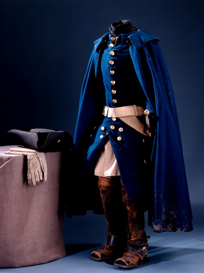 Karl XIIs uniform buren vid Fredrikstens fästning år 1718 - Livrustkammaren - 30733