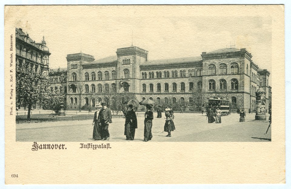 Karl F. Wunder PC 0694 Hannover. Justizpalast