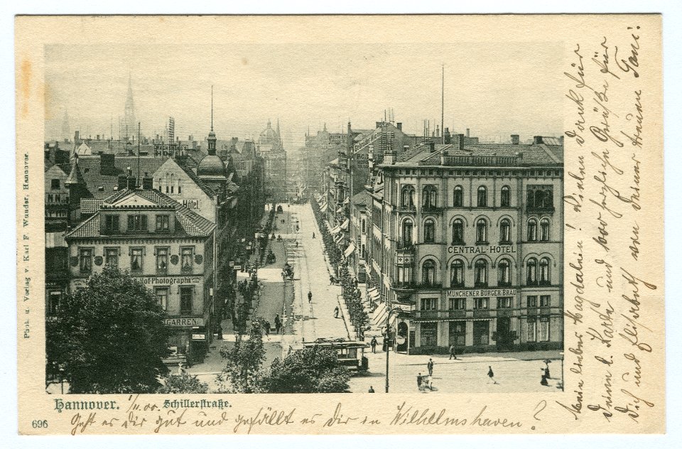 Karl F. Wunder PC 0696 Hannover. Schillerstraße. II