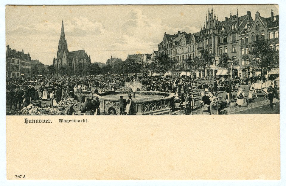 Karl F. Wunder PC 0767 A Hannover. Klagesmarkt