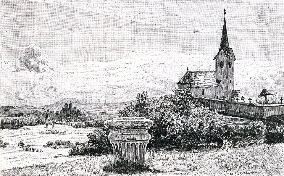 Karnburg Fuerstenstein Maria Saal Zeichnung 02