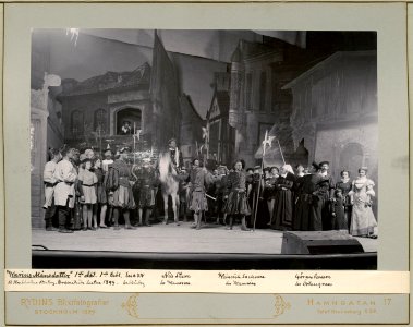 Karin Månsdotter, Dramatiska teatern 1899. Föreställningsbild - SMV - H10 027