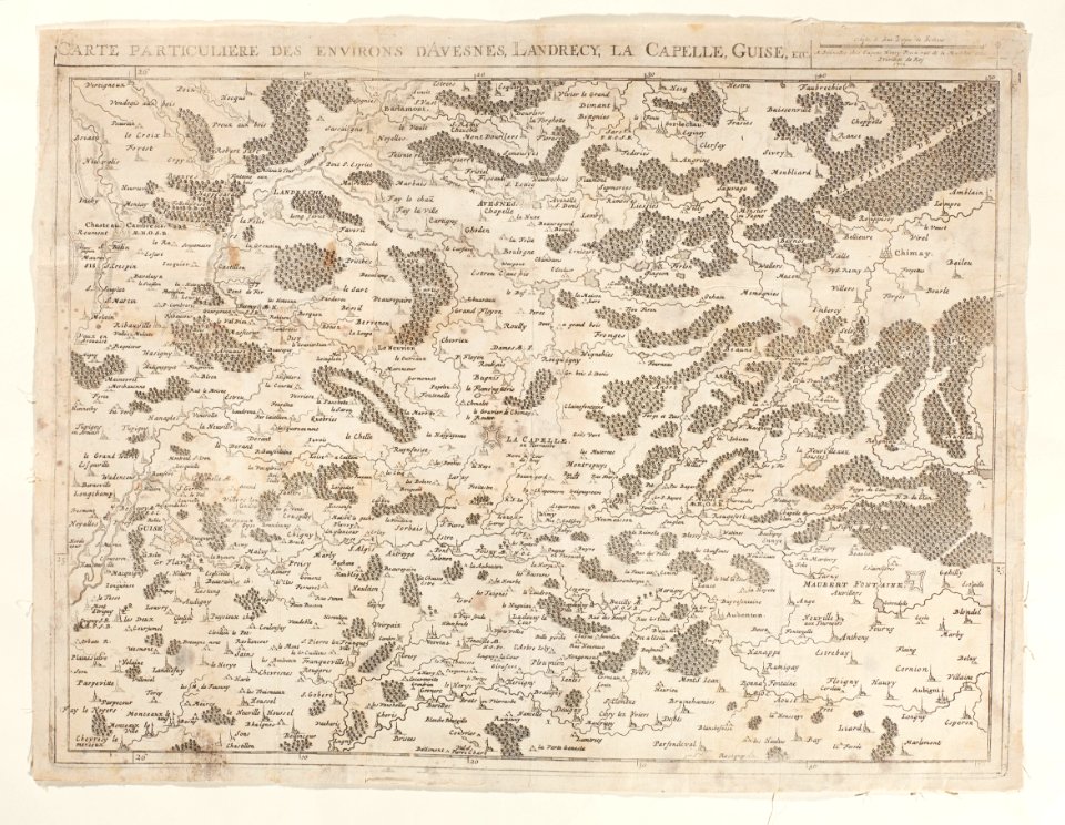Karta över del av norra Frankrike - Skoklosters slott - 98014