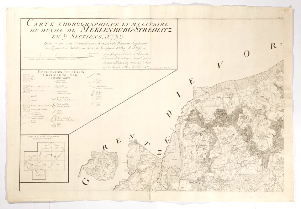 Karta över del av Tyskland, 1780 - Skoklosters slott - 98051