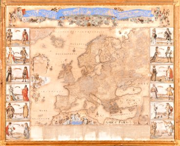 Karta över Europa från 1672 - Skoklosters slott - 93666