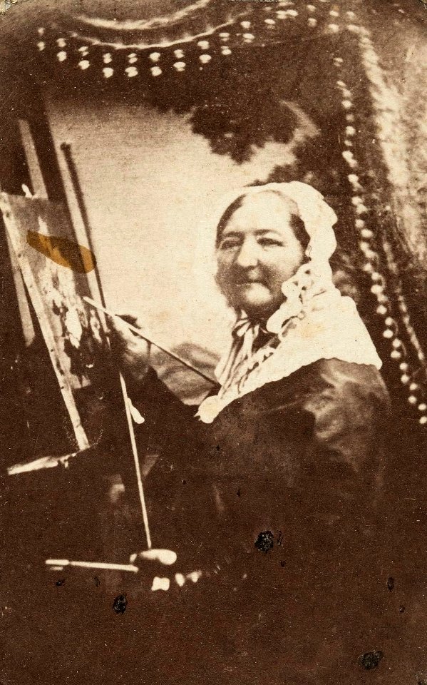 Karol Beyer - Portret Henryki Beyer przy sztaludze (cropped)