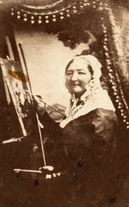 Karol Beyer - Portret Henryki Beyer przy sztaludze (cropped)