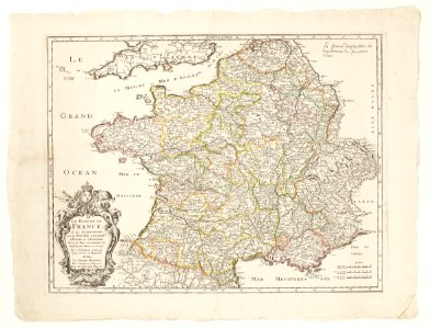 Karta över Frankrike, från 1678 - Skoklosters slott - 97957 photo