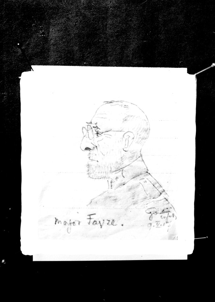 Karrikatur von Major Favre - CH-BAR - 3240732