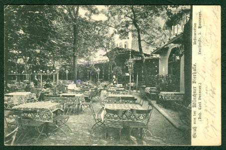Karl F. Wunder PC Gruß aus der Münchner Bierhalle. Inh. Carl Densner. Restauration Louisenstr. 5. Hannover. Bildseite