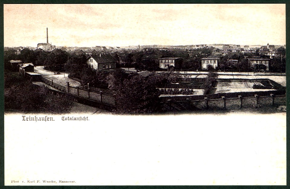 Karl F. Wunder PC 0000 Leinhausen. Totalansicht. Bescheidene, einseitige Replik auf Fotopapier, ohne Nummernangabe