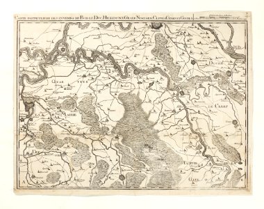 Karta över del av Holland utefter floden Meuse, från 1747 - Skoklosters slott - 97997 photo