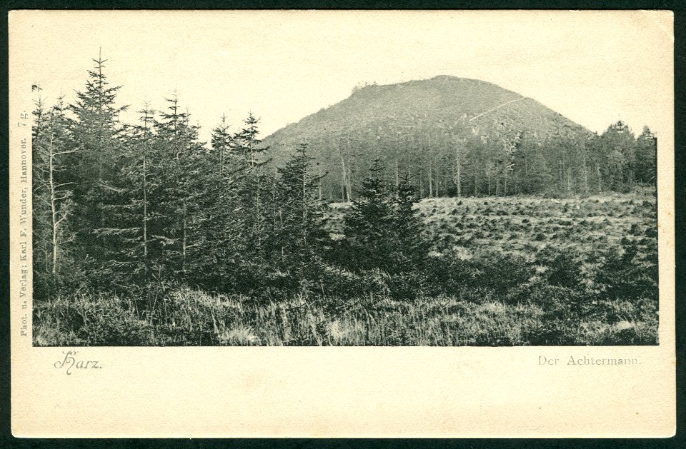 Karl F. Wunder PC 0007g. Harz. Der Achtermann. Bildsseite
