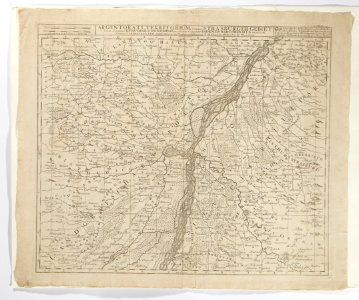 Karta över Elsass med Strassburg, 1730-1739 - Skoklosters slott - 97990 photo