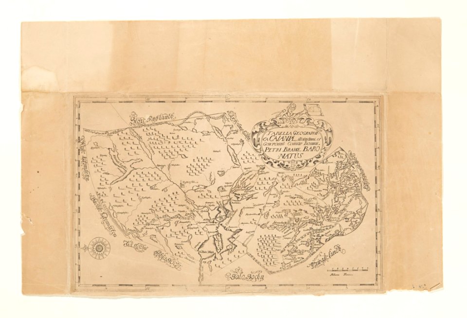 Karta över grevskapet Kajana i Finland - Skoklosters slott - 98013