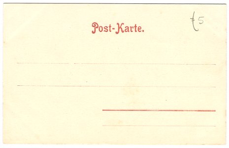 Karl F. Wunder PC 0083 Hannover, Welfenplatz. Back Side