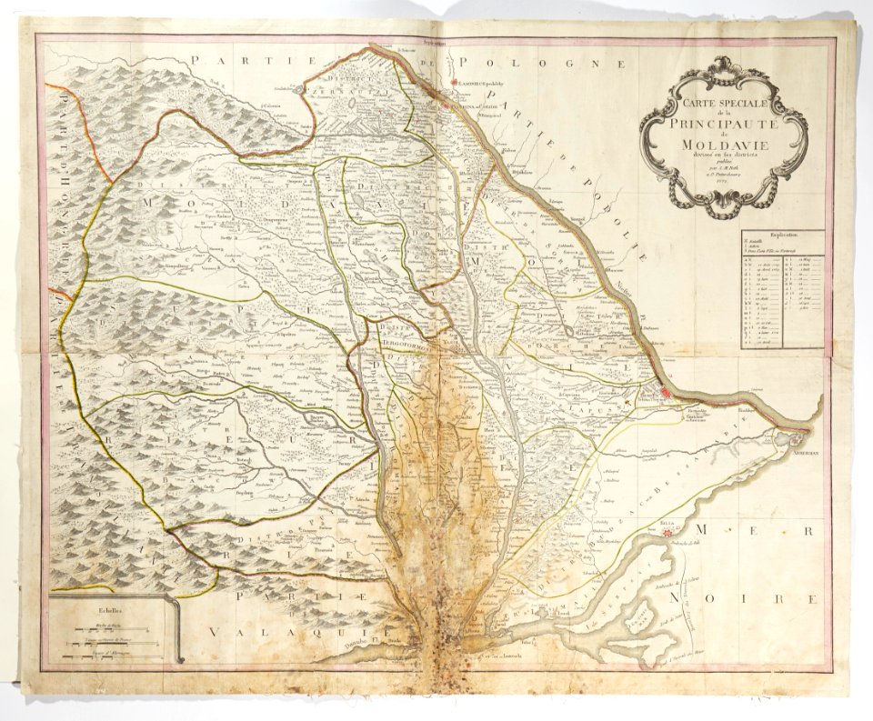 Karta över Moldavien 1771 - Skoklosters slott - 97976
