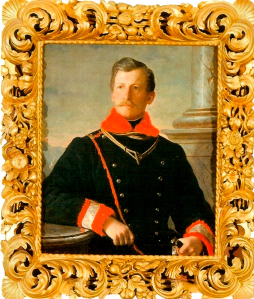 Karl Graf Bigot de St. Quentin als Dragoneroberst 1851